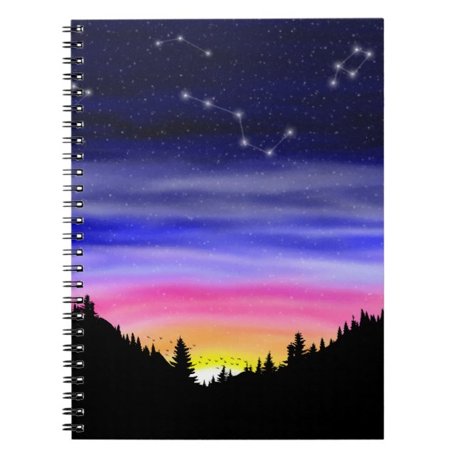 Caderno Espiral Notebook Diamond Night (Frente)