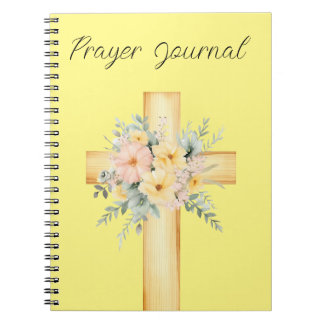 Caderno Espiral Notebook Diário de oração amarela