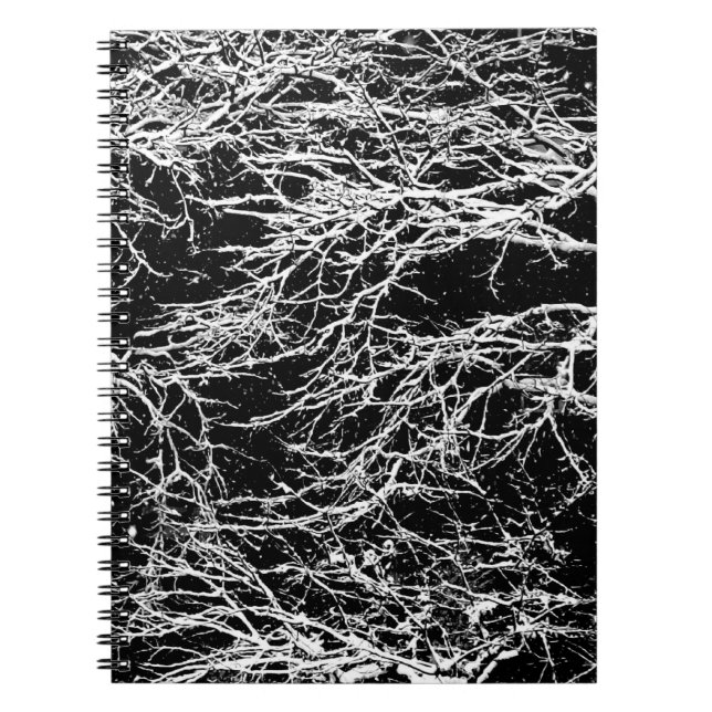 Caderno Espiral Notebook/Diário 'Winter Abstrato' (Frente)