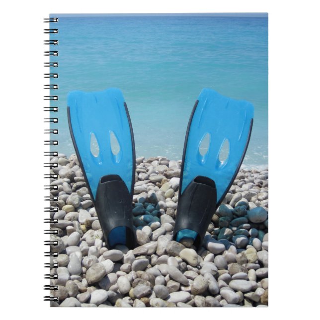 Caderno Espiral Notebook Diving Fins (Frente)