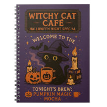 Notebook do Castelo da Bruxa de Halloween - Noite 