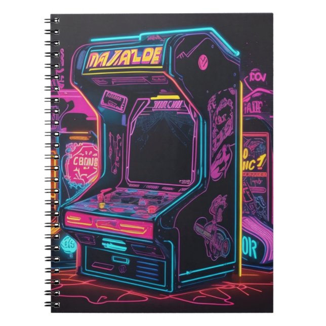 Caderno Espiral Notebook do Console do jogo de vídeo (Frente)