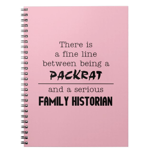 Caderno Espiral Notebook do historiador da família (Personalize su (Frente)