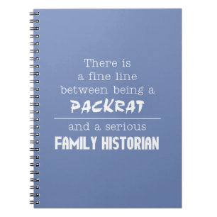 Caderno Espiral Notebook do historiador da família (Personalize su