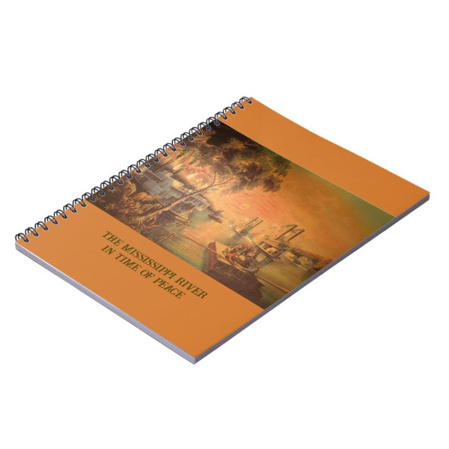 Caderno Espiral Notebook do rio Mississippi (Left Side)