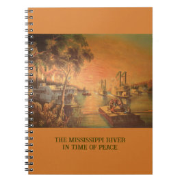 Caderno Espiral Notebook do rio Mississippi
