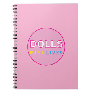 Caderno Espiral Notebook Dolls Mini Lives