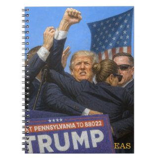 Caderno Espiral Notebook Donald Trump Icic Fist - Monograma de fot