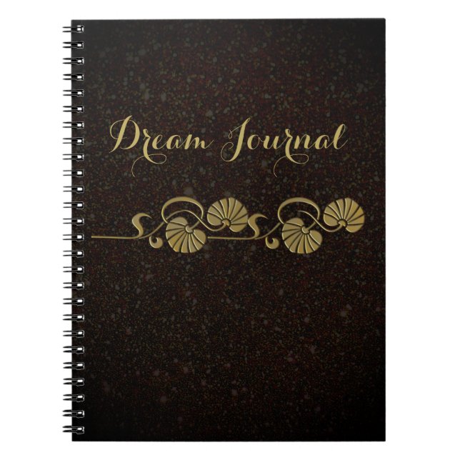 Caderno Espiral notebook "dourado" (Frente)