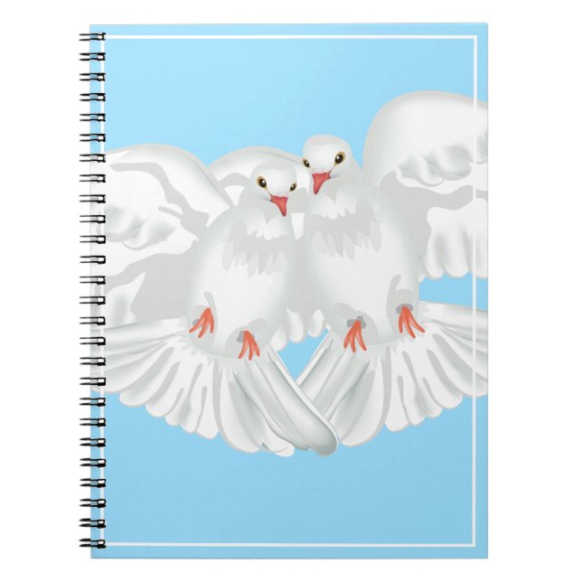 Caderno Espiral Notebook Doves (Frente)