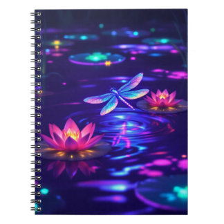 Caderno Espiral Notebook Dragonfly Glow Encantado | 6,5x8,75"
