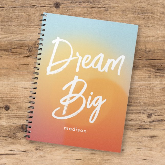 Caderno Espiral Notebook Dream Big Beauful Summer Sky (Criador carregado)