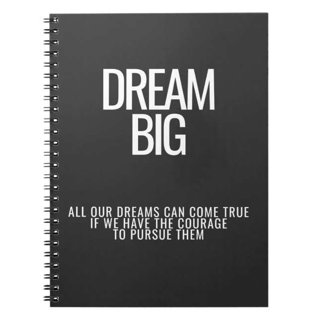 Caderno Espiral Notebook Dream Big Spiral (Frente)