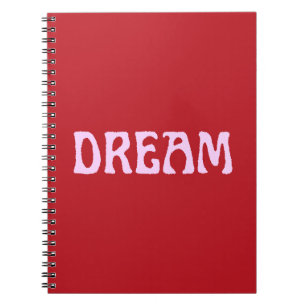Caderno Espiral Notebook Dream em Vermelho e Rosa