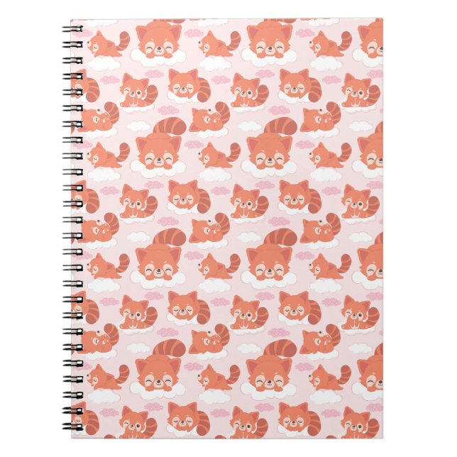 Caderno Espiral Notebook Dreamy Red Panda Spiral (Frente)