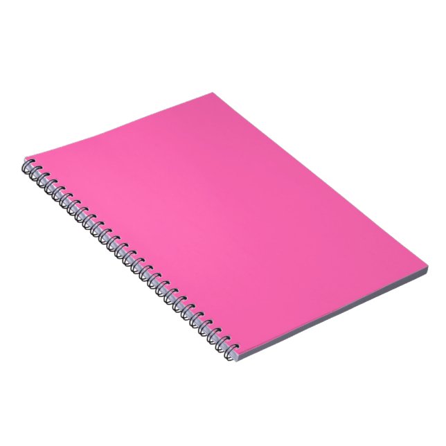 Caderno Espiral Notebook e Diário rosa quente (Lado Direito)