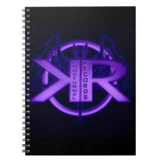 Caderno Espiral Notebook e Escrevendo de registros noturnos