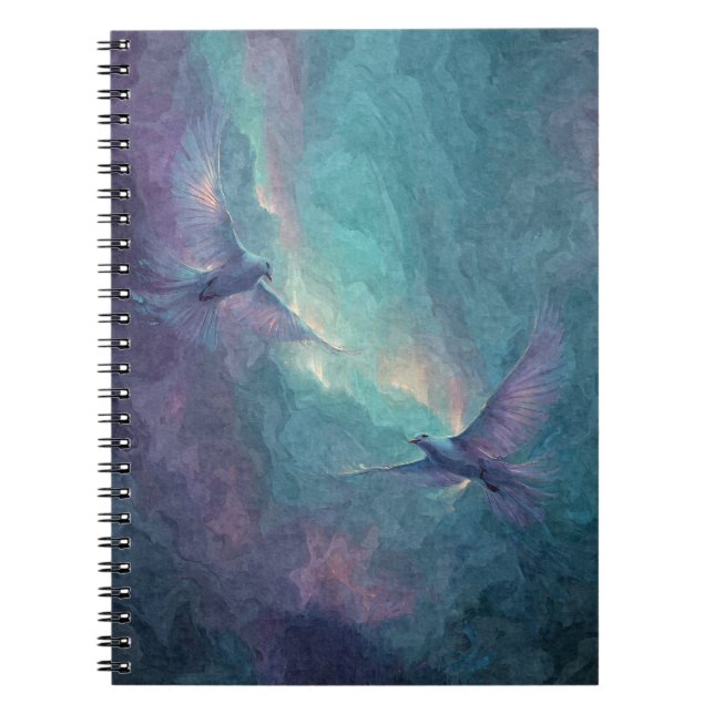 Caderno Espiral Notebook Eethal Birds Aurora (Frente)