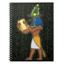 Notebook egípcio Deus Thoth Spiral