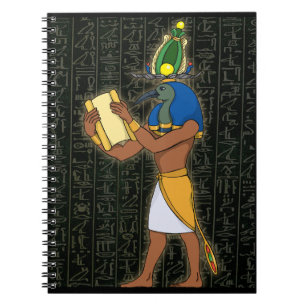 Caderno Espiral Notebook egípcio Deus Thoth Spiral