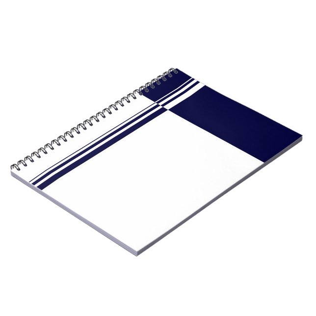 Caderno Espiral Notebook Elegant Stripes (Left Side)