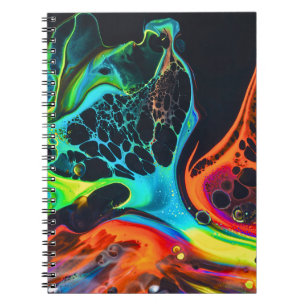 Caderno Espiral Notebook Elegante Abstrato