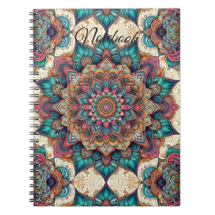 Caderno Espiral Notebook Elegante Mandala Spiral