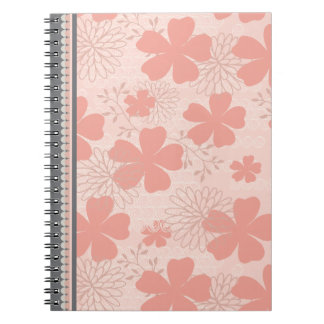 Caderno Espiral Notebook Elegante rosa e melão espiral