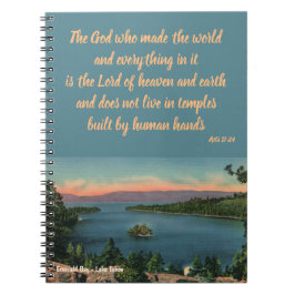 Caderno Espiral Notebook Emerald Bay Christian