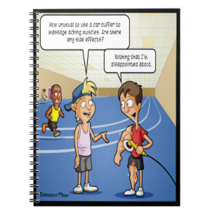 Caderno Espiral Notebook Engraçado com massagem de carro