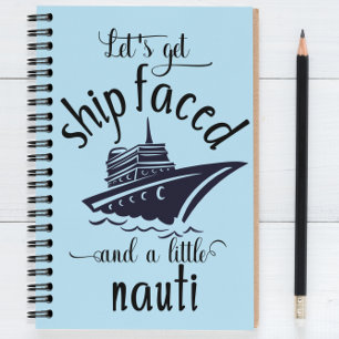 Caderno Espiral Notebook Engraçado Diário de Férias de Cruise