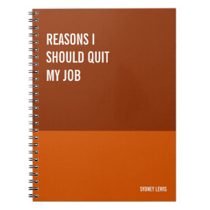 Caderno Espiral Notebook engraçado, Diário humorístico Escrevendo,