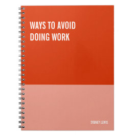 Caderno Espiral Notebook engraçado, Diário humorístico Escrevendo,