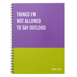 Caderno Espiral Notebook engraçado, Diário humorístico Escrevendo,