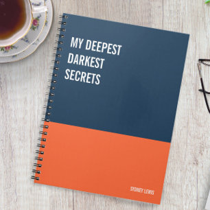 Caderno Espiral Notebook engraçado, Diário humorístico Escrevendo,