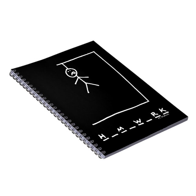Caderno Espiral Notebook Engraçado Hangman (Lado Direito)