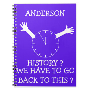 Caderno Espiral Notebook engraçado para a história