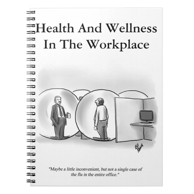 Caderno Espiral Notebook Engraçado para Empresas (Frente)