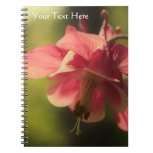 Caderno Espiral Notebook Enhanced Columbine Flower Nature