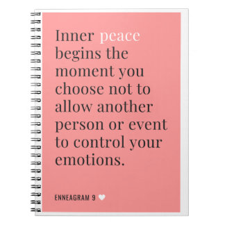 Caderno Espiral Notebook Enneagram 9