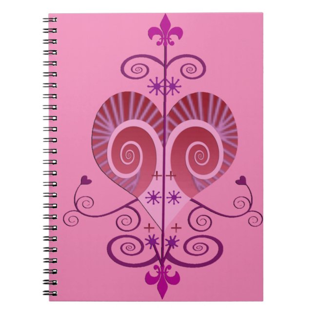 CADERNO ESPIRAL NOTEBOOK ERZULI FREDA DAHOMEY VEVE (Frente)