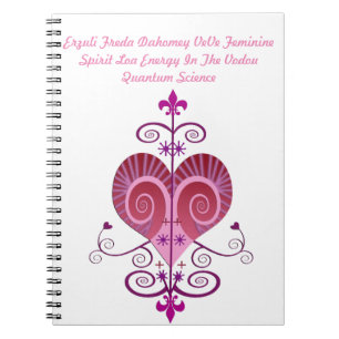 CADERNO ESPIRAL NOTEBOOK ERZULI FREDA DAHOMEY VEVE