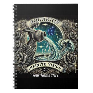 Caderno Espiral Notebook espiral Aquário "Visão Infinita"