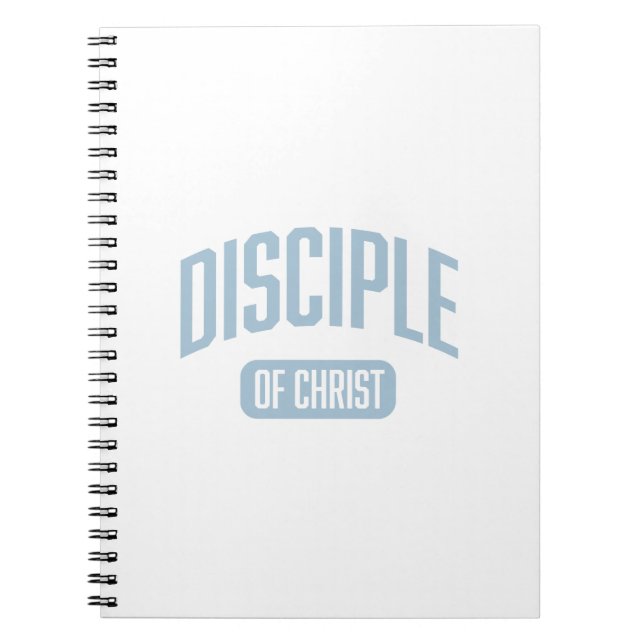 Caderno Espiral Notebook espiral azul claro e discípulo (Frente)