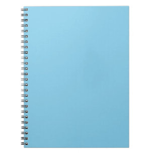 Caderno Espiral Notebook espiral azul de céu sólido mínimo persona