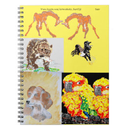 Caderno Espiral Notebook espiral: Cobrir de animais