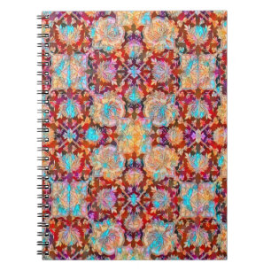 Caderno Espiral Notebook espiral colorido, estilo venenoso, barroc