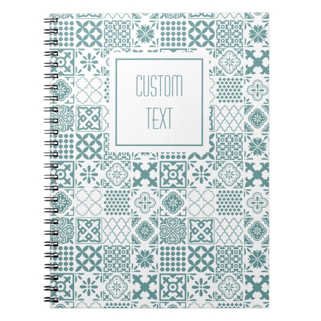 Caderno Espiral Notebook espiral com Azulejo de cozinha (Frente)