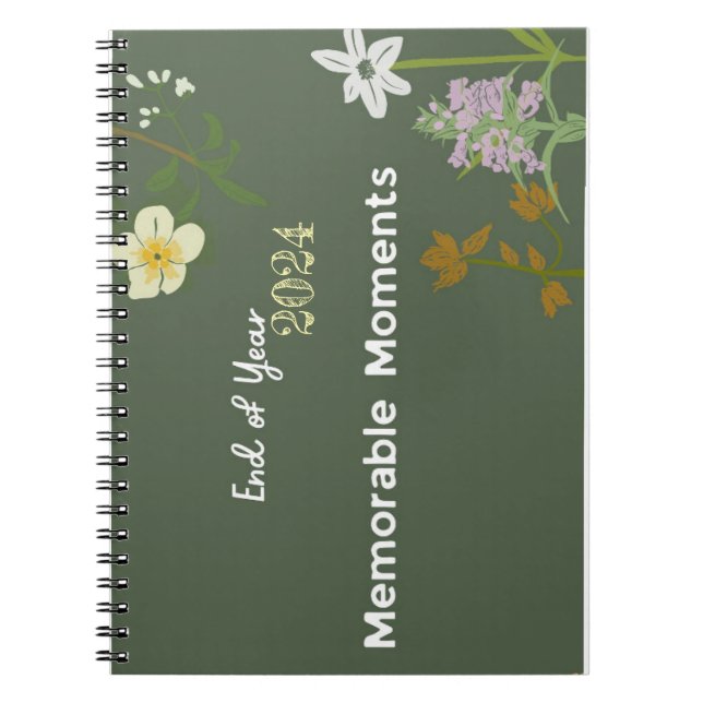 Caderno Espiral Notebook espiral com momentos memoráveis (Frente)