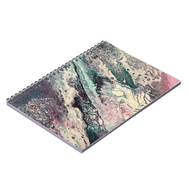 Caderno Espiral Notebook espiral com Trabalho de arte Johnson Abst (Left Side)